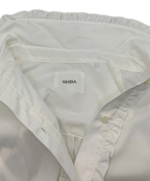 OHGA（オオガ）OHGA (オオガ) フリルブラウス ホワイト サイズ:Freeの古着・服飾アイテム
