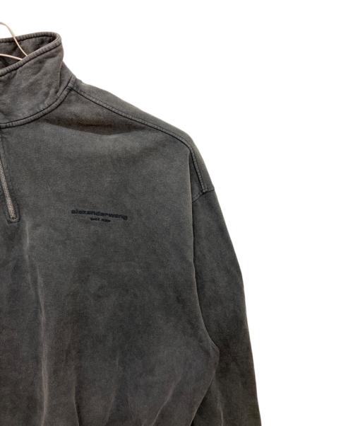 ALEXANDER WANG（アレキサンダー・ワン）ALEXANDER WANG (アレキサンダー・ワン) Half-zip Sweatshirt ブラック サイズ:Lの古着・服飾アイテム