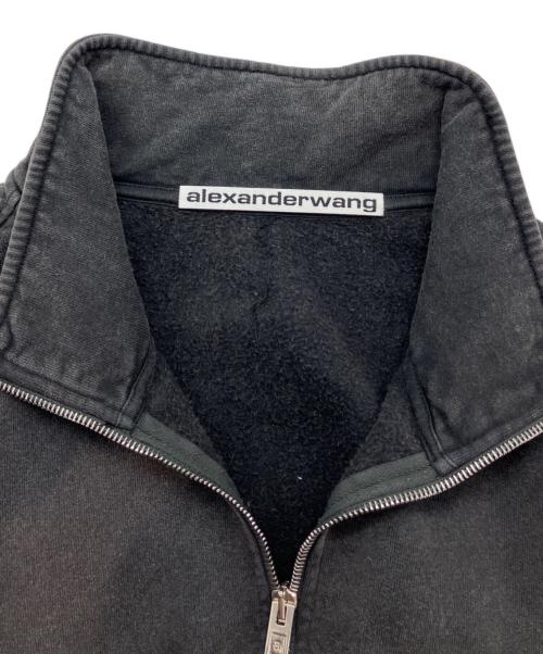 ALEXANDER WANG（アレキサンダー・ワン）ALEXANDER WANG (アレキサンダー・ワン) Half-zip Sweatshirt ブラック サイズ:Lの古着・服飾アイテム
