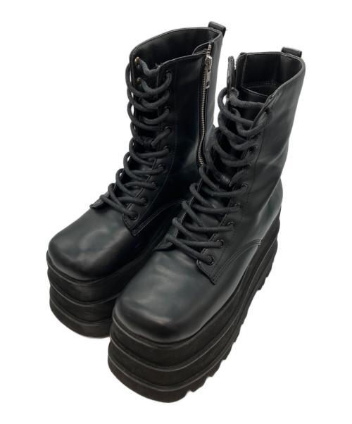 darich（ダーリッチ）Darich (ダーリッチ) トリプルソールエンジニアブーツ ブラック サイズ:Mの古着・服飾アイテム