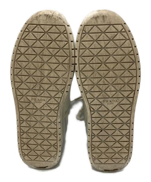 PRADA（プラダ）PRADA (プラダ) ダウンタウンレザースニーカー ホワイト サイズ:SIZE 37の古着・服飾アイテム