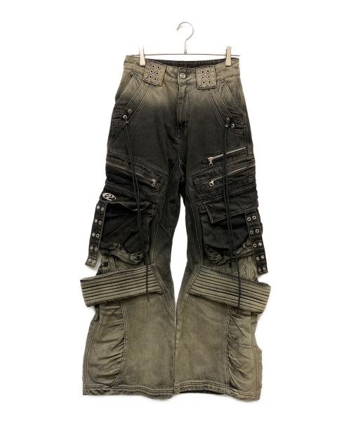 PERSONSOUL（パーソンソウル）PERSONSOUL (パーソンソウル) DESERT DISTRESSED DENIM CARGO インディゴ サイズ:Mの古着・服飾アイテム