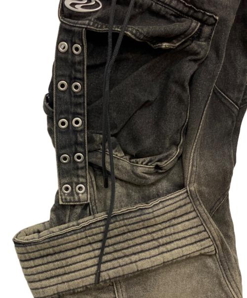 PERSONSOUL（パーソンソウル）PERSONSOUL (パーソンソウル) DESERT DISTRESSED DENIM CARGO インディゴ サイズ:Mの古着・服飾アイテム