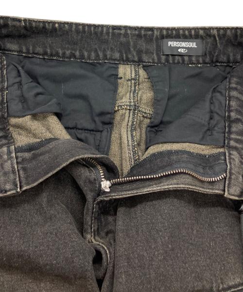PERSONSOUL（パーソンソウル）PERSONSOUL (パーソンソウル) DESERT DISTRESSED DENIM CARGO インディゴ サイズ:Mの古着・服飾アイテム
