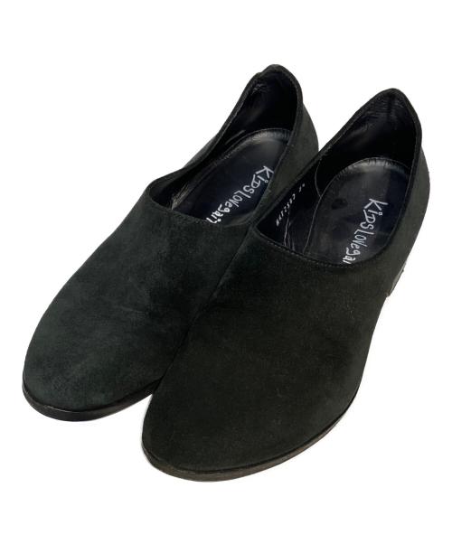 KIDS LOVE GAITE FOR MUKTA（キッズ・ラブ・ゲイト フォー ムクタ）KIDS LOVE GAITE FOR MUKTA (キッズ・ラブ・ゲイト フォー ムクタ) SAL / Mishima - Suede ブラック サイズ:5　1/2の古着・服飾アイテム