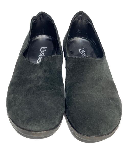 KIDS LOVE GAITE FOR MUKTA（キッズ・ラブ・ゲイト フォー ムクタ）KIDS LOVE GAITE FOR MUKTA (キッズ・ラブ・ゲイト フォー ムクタ) SAL / Mishima - Suede ブラック サイズ:5　1/2の古着・服飾アイテム