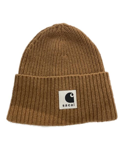 Carhartt WIP（カーハート ワーク イン プログレス）Carhartt WIP (カーハート ワーク イン プログレス) sacai (サカイ) Wool Knit Beanie ブラウンの古着・服飾アイテム