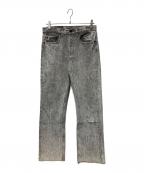 LEVI'Sリーバイス）の古着「ケミカルウォッシュデニムパンツ」｜グレー
