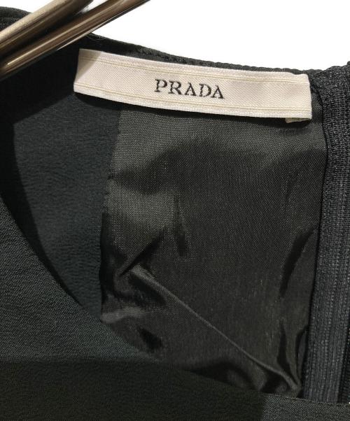PRADA（プラダ）PRADA (プラダ) 半袖ワンピース ブラック サイズ:40の古着・服飾アイテム