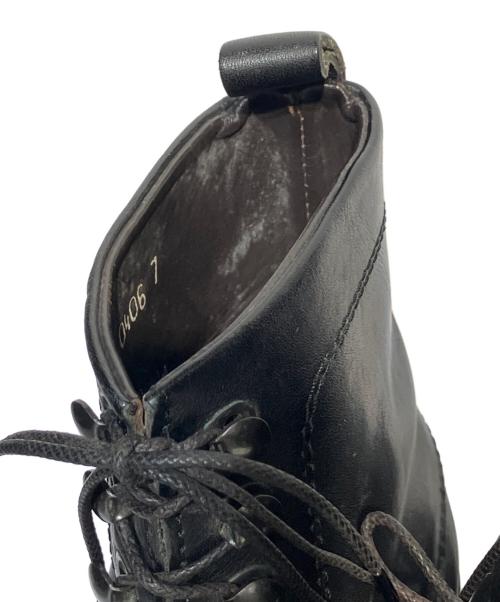 PARABOOT（パラブーツ）PARABOOT (パラブーツ) レースアップブーツ ブラック サイズ:7の古着・服飾アイテム