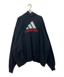 BALENCIAGA×adidas（バレンシアガ×アディダス）の古着「刺繍ロゴパーカー」｜ブラック