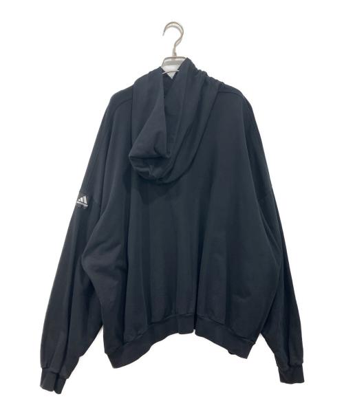 BALENCIAGA（バレンシアガ）BALENCIAGA (バレンシアガ) adidas (アディダス) 刺繍ロゴパーカー ブラック サイズ:2の古着・服飾アイテム