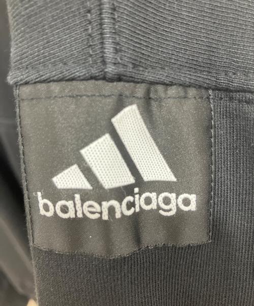 BALENCIAGA（バレンシアガ）BALENCIAGA (バレンシアガ) adidas (アディダス) 刺繍ロゴパーカー ブラック サイズ:2の古着・服飾アイテム