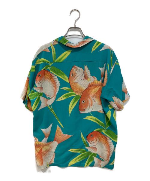 An Original Kalakaua（アン・オリジナル・カラカウア）An Original Kalakaua (アン・オリジナル・カラカウア) レーヨンシャツ グリーン サイズ:Sの古着・服飾アイテム