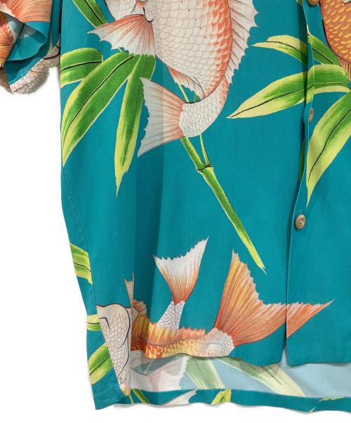 An Original Kalakaua（アン・オリジナル・カラカウア）An Original Kalakaua (アン・オリジナル・カラカウア) レーヨンシャツ グリーン サイズ:Sの古着・服飾アイテム