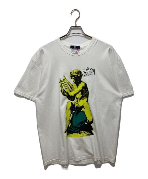 stussy（ステューシー）stussy (ステューシー) old stussy KOBE CHAPT 5th Anniversary Tee ホワイト サイズ:Lの古着・服飾アイテム
