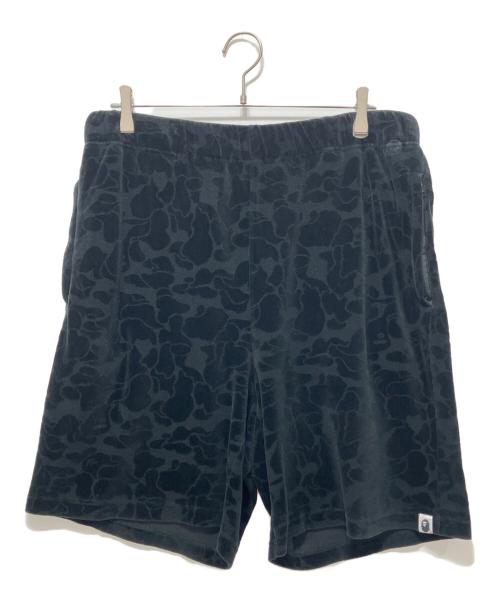 A BATHING APE（アベイシングエイプ）A BATHING APE (アベイシングエイプ) BAPE CAMO shorts ブラック サイズ:Lの古着・服飾アイテム