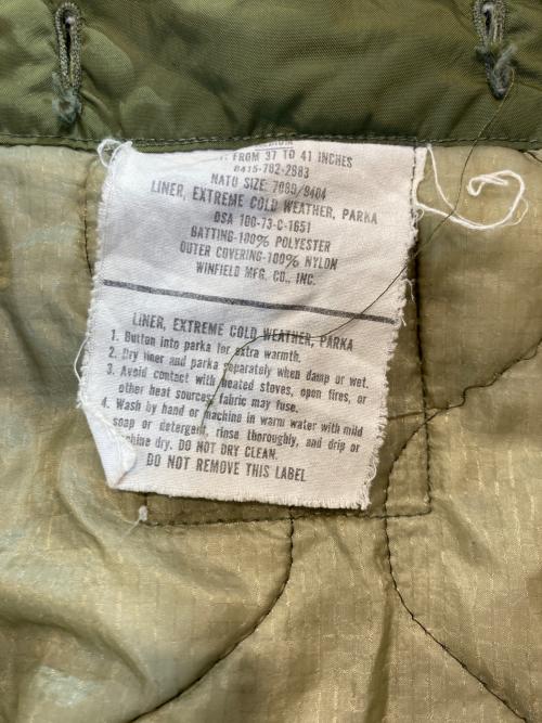 US ARMY（ユーエスアーミー）US ARMY (ユーエスアーミー) ライナー付コート オリーブ サイズ:Mの古着・服飾アイテム