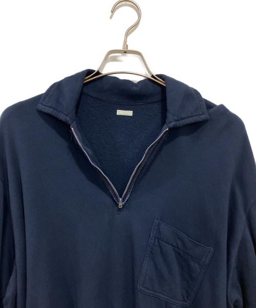 A.PRESSE（アプレッセ）A.PRESSE (アプレッセ) Vintage Light Weight Half Zip Sweatshirt ネイビー サイズ:2の古着・服飾アイテム