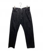 POST O'ALLSポストオーバーオールズ）の古着「12oz. denim black deep wash」｜インディゴ