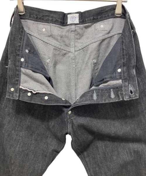 POST O'ALLS（ポストオーバーオールズ）POST O'ALLS (ポストオーバーオールズ) 12oz. denim black deep wash インディゴ サイズ:Mの古着・服飾アイテム