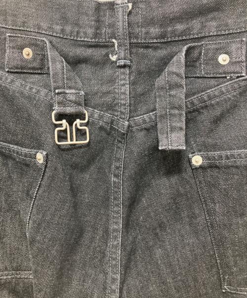 POST O'ALLS（ポストオーバーオールズ）POST O'ALLS (ポストオーバーオールズ) 12oz. denim black deep wash インディゴ サイズ:Mの古着・服飾アイテム