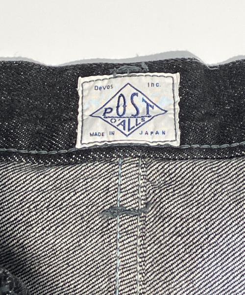 POST O'ALLS（ポストオーバーオールズ）POST O'ALLS (ポストオーバーオールズ) 12oz. denim black deep wash インディゴ サイズ:Mの古着・服飾アイテム
