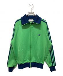 adidas（アディダス）の古着「トラックジャケット」｜ネイビー×グリーン