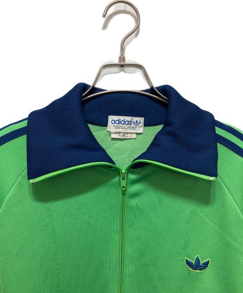 adidas（アディダス）adidas (アディダス) トラックジャケット ネイビー×グリーン サイズ:8号の古着・服飾アイテム