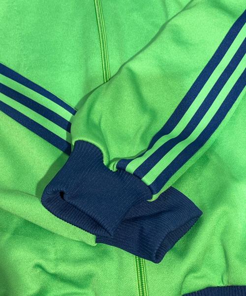 adidas（アディダス）adidas (アディダス) トラックジャケット ネイビー×グリーン サイズ:8号の古着・服飾アイテム