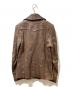 DOLCE & GABBANA (ドルチェ＆ガッバーナ) ラムレザージャケット ブラウン サイズ:44：35000円