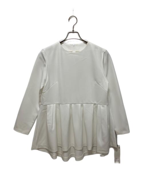 ADORE（アドーア）ADORE (アドーア) クリアボンディングブラウス ホワイト サイズ:38の古着・服飾アイテム