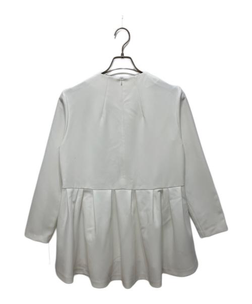 ADORE（アドーア）ADORE (アドーア) クリアボンディングブラウス ホワイト サイズ:38の古着・服飾アイテム
