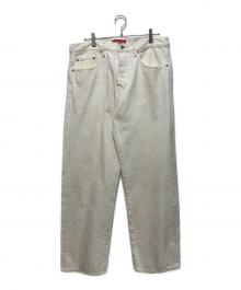 SUPREME（シュプリーム）の古着「Distressed Loose Fit Selvedge Jean」｜ホワイト