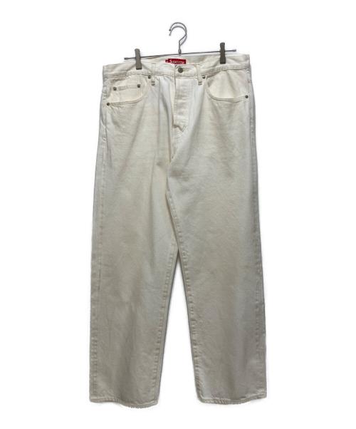 SUPREME（シュプリーム）SUPREME (シュプリーム) Distressed Loose Fit Selvedge Jean ホワイト サイズ:SIZE34の古着・服飾アイテム