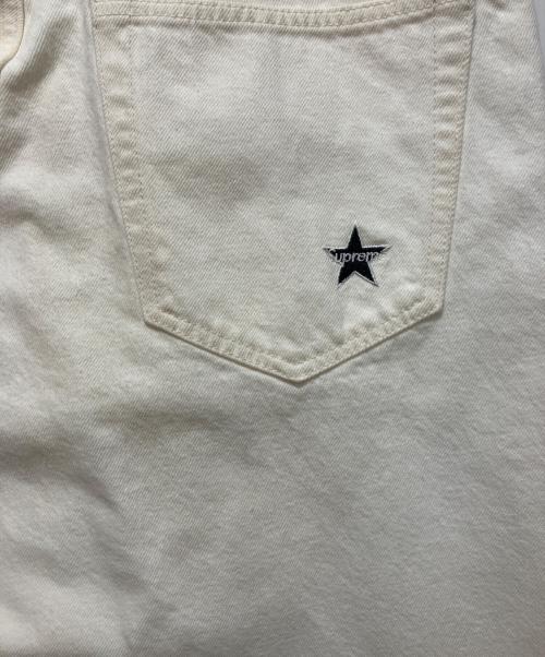 SUPREME（シュプリーム）SUPREME (シュプリーム) Distressed Loose Fit Selvedge Jean ホワイト サイズ:SIZE34の古着・服飾アイテム