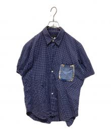 COMME des GARCONS HOMME PLUS（コムデギャルソンオムプリュス）の古着「半袖シャツ」｜ネイビー
