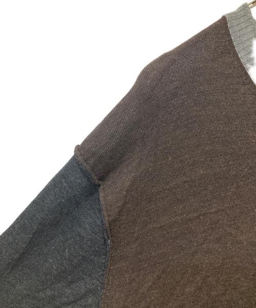 COMME des GARCONS HOMME（コムデギャルソン オム）COMME des GARCONS HOMME (コムデギャルソン オム) Vネックニット ブラウン サイズ:Ｌの古着・服飾アイテム