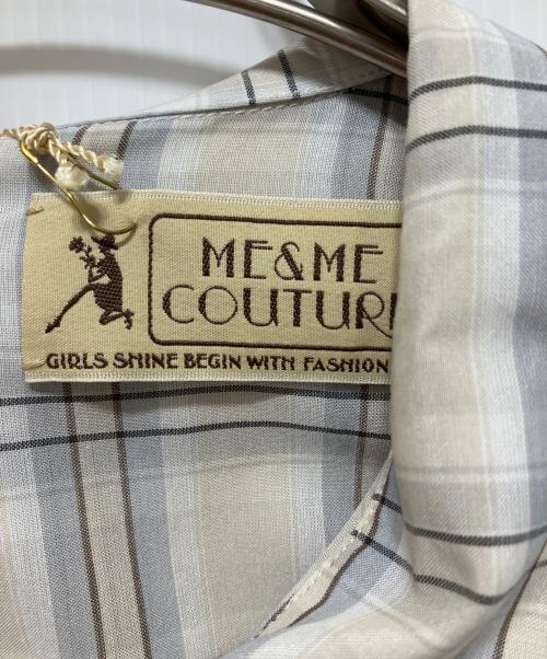 ME&ME COUTURE（ミーアンドミークチュール）me&me couture (ミーアンドミークチュール) チェックワンピース ホワイト サイズ:Freeの古着・服飾アイテム