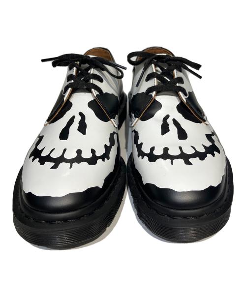 Dr.Martens（ドクターマーチン）Dr.Martens (ドクターマーチン) SUPREME (シュプリーム) 1461 SUPREME SKULL 3 ホール シューズ ブラック サイズ:10の古着・服飾アイテム