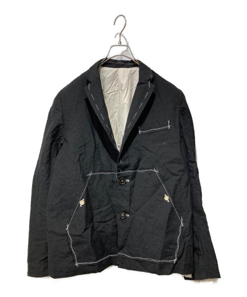 LQUARTET（エルカルテット）LQUARTET (エルカルテット) SEPARATE PATCH POCKET CEREMONY JACKET ブラック サイズ:Mの古着・服飾アイテム