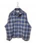 LQUARTET（エルカルテット）の古着「ORGANIC COTTON SEERUCKER CHECK 50S CRAFTMAN SHIRT」｜ブルー