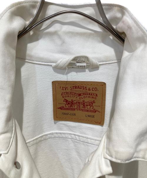 LEVI'S（リーバイス）LEVI'S (リーバイス) デニムジャケット ホワイト サイズ:Ｌの古着・服飾アイテム