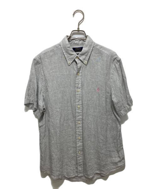 POLO RALPH LAUREN（ポロ・ラルフローレン）POLO RALPH LAUREN (ポロ・ラルフローレン) リネンシャツ グレー サイズ:Mの古着・服飾アイテム
