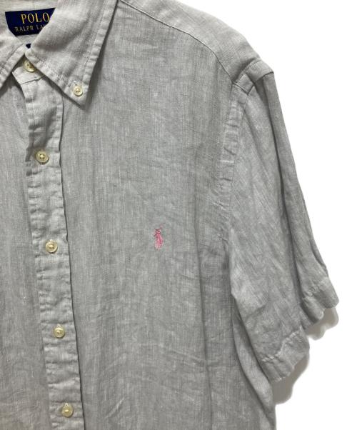 POLO RALPH LAUREN（ポロ・ラルフローレン）POLO RALPH LAUREN (ポロ・ラルフローレン) リネンシャツ グレー サイズ:Mの古着・服飾アイテム