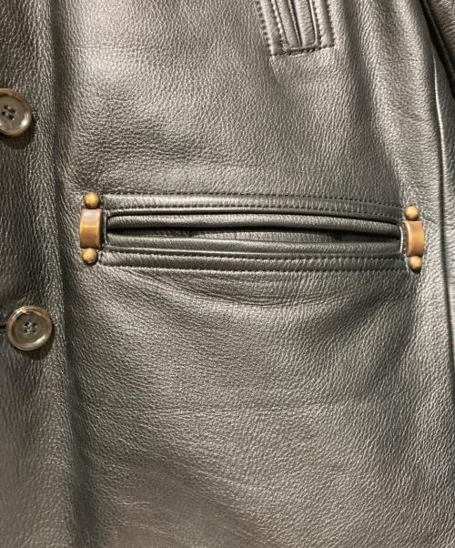 GLAD HAND（グラッドハンド）GLAD HAND (グラッドハンド) カウレザーカーコート ブラック サイズ:Ｌの古着・服飾アイテム