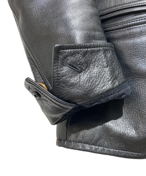 GLAD HAND（グラッドハンド）GLAD HAND (グラッドハンド) カウレザーカーコート ブラック サイズ:Ｌの古着・服飾アイテム