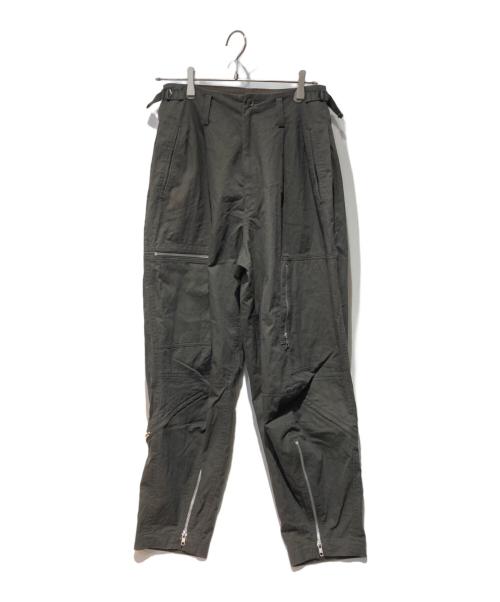 Y's（ワイズ）Y's (ワイズ) C/NY GABARDINE FLIGHT PANTS オリーブ サイズ: 2の古着・服飾アイテム