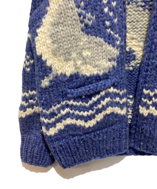 THUNDERBIRD（サンダーバード）THUNDERBIRD (サンダーバード) カウチンニットカーディガン ネイビー サイズ:44の古着・服飾アイテム