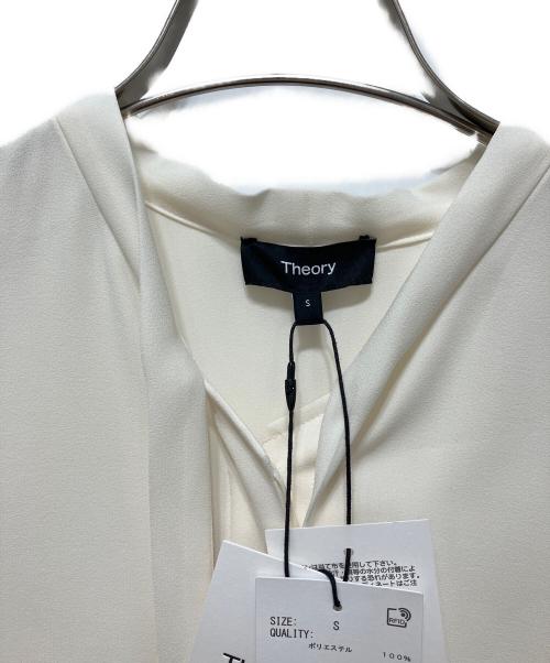 theory（セオリー）theory (セオリー) Tie Blouse Prime Georgette アイボリー サイズ:S 未使用品の古着・服飾アイテム